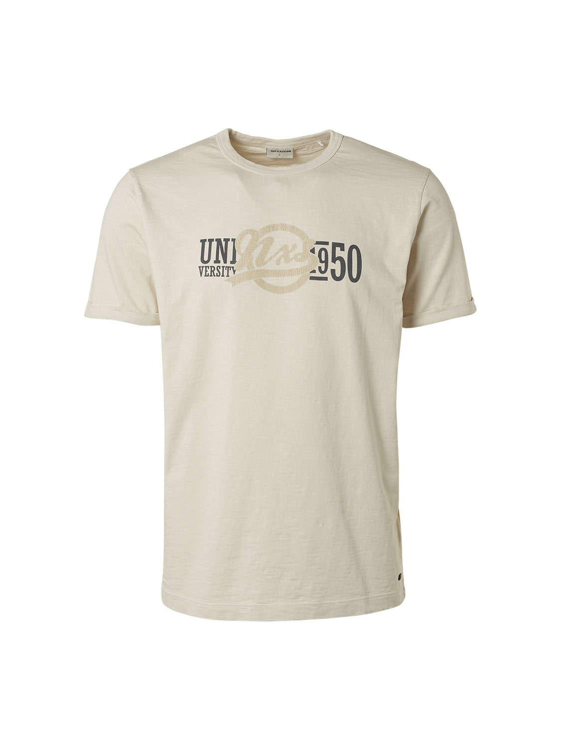 NO EXCESS UNIVERSITY PRINT CREWNECK T-SHIRT 19350370