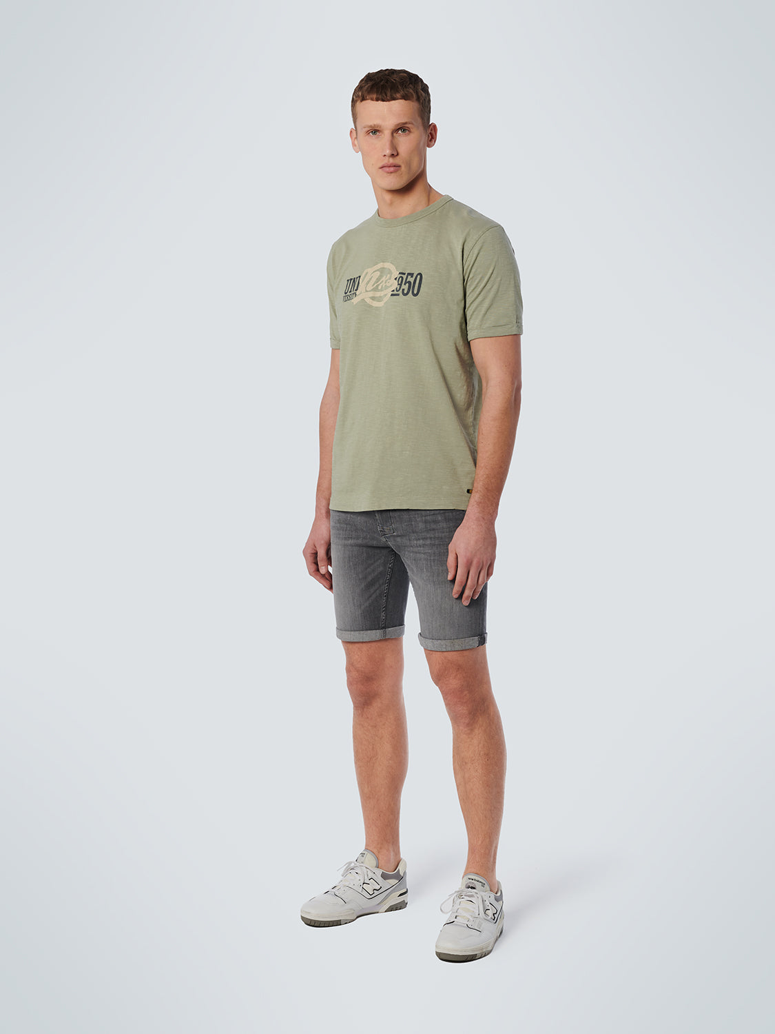 NO EXCESS UNIVERSITY PRINT CREWNECK T-SHIRT 19350370