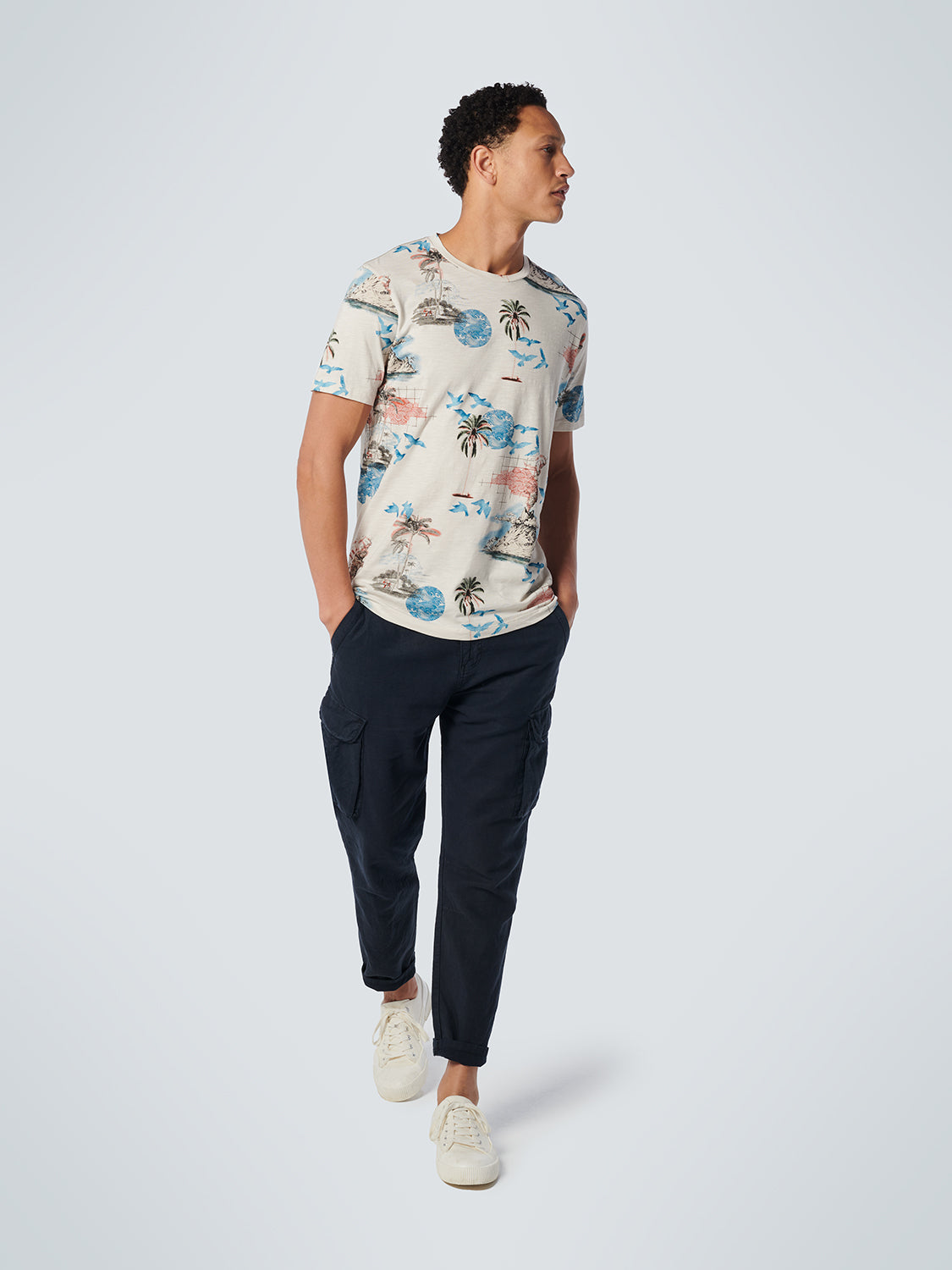NO EXCESS ALLOVER PRINT CREWNECK T-SHIRT 19350374