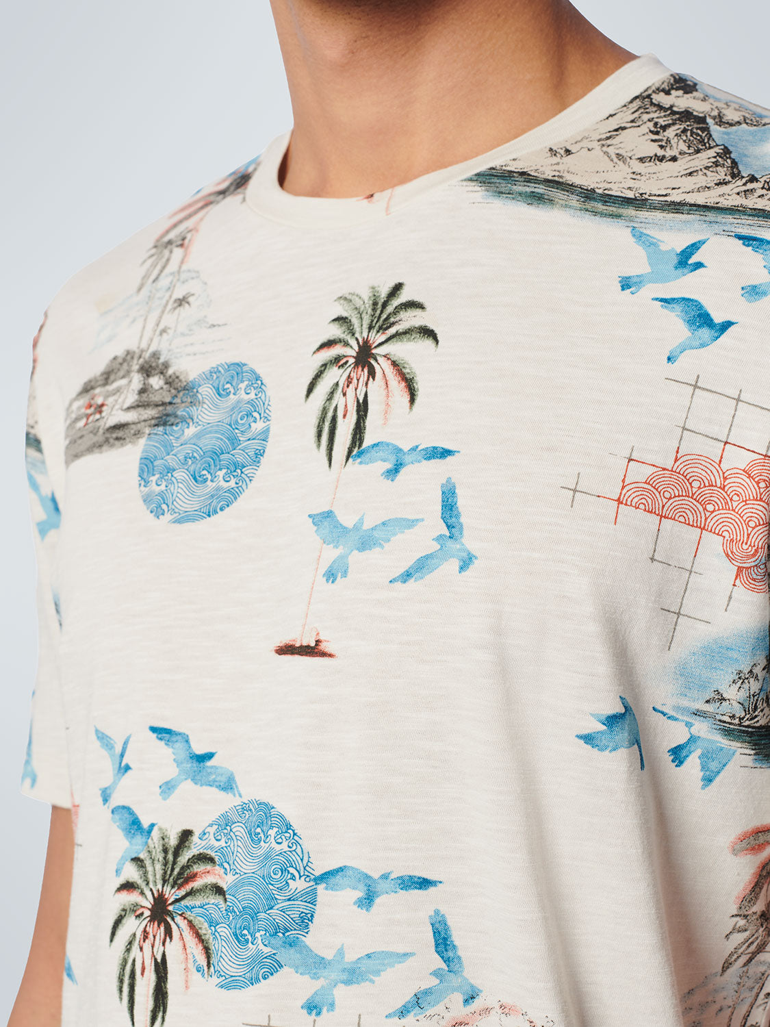 NO EXCESS ALLOVER PRINT CREWNECK T-SHIRT 19350374