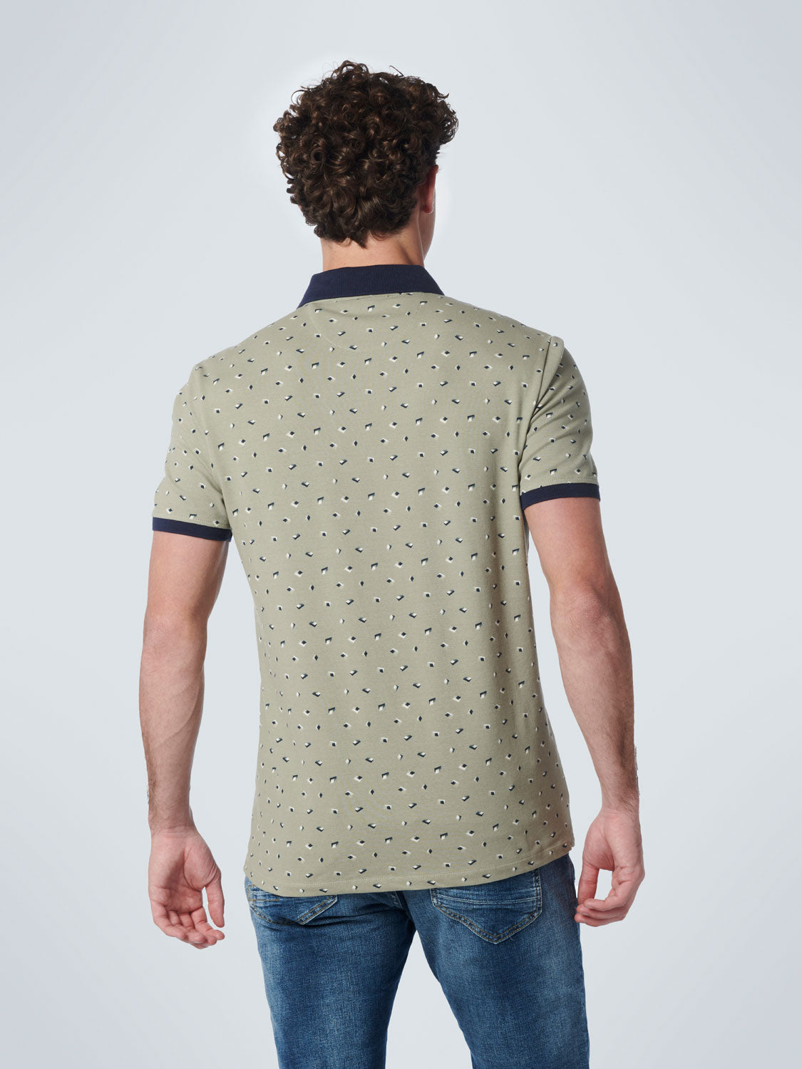 NO EXCESS ALL OVER PRINT PIQUE STRETCH POLO 19370211SN
