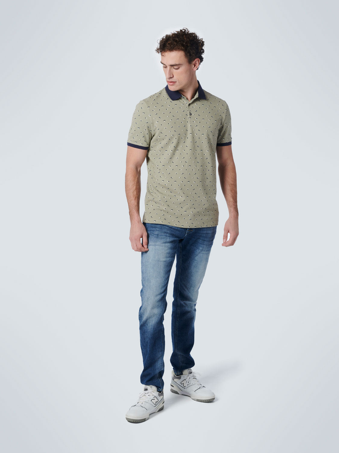 NO EXCESS ALL OVER PRINT PIQUE STRETCH POLO 19370211SN