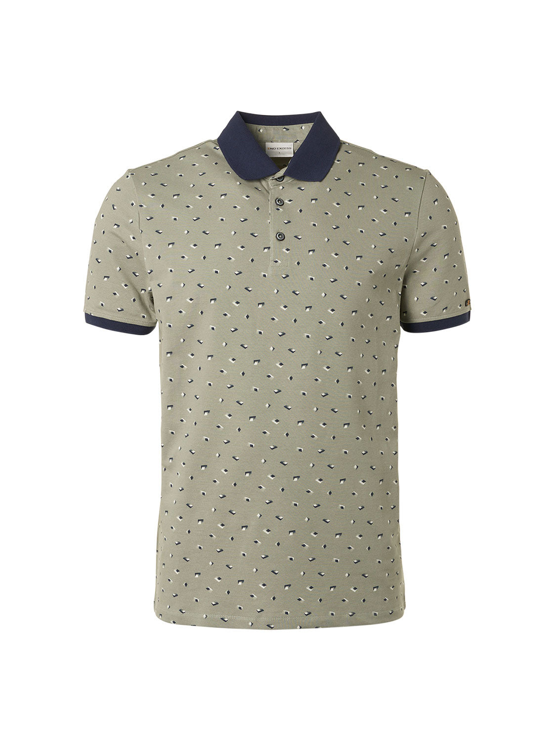 NO EXCESS ALL OVER PRINT PIQUE STRETCH POLO 19370211SN