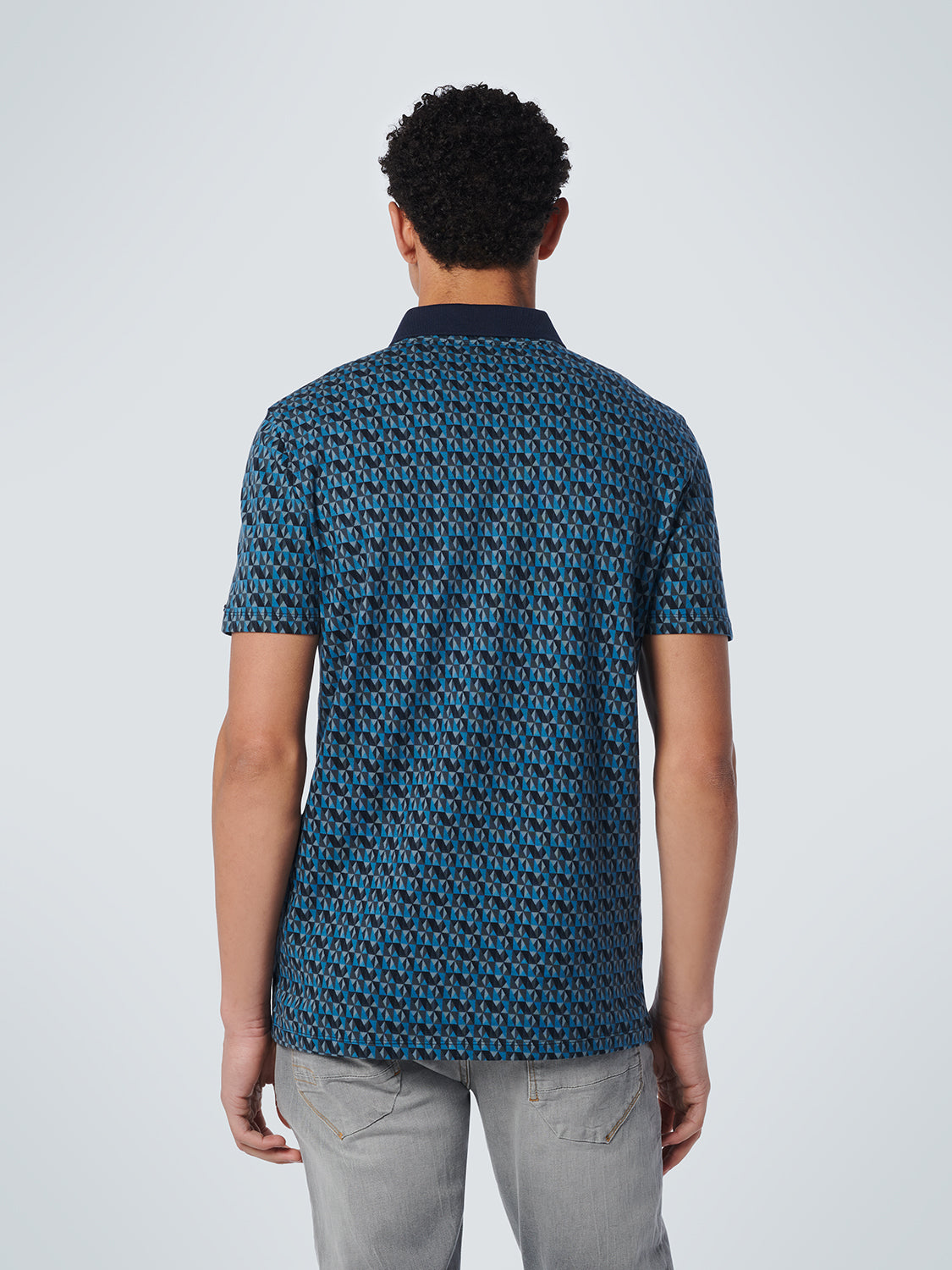 NO EXCESS ALLOVER PRINT STRETCH PIQUE POLO 19370319