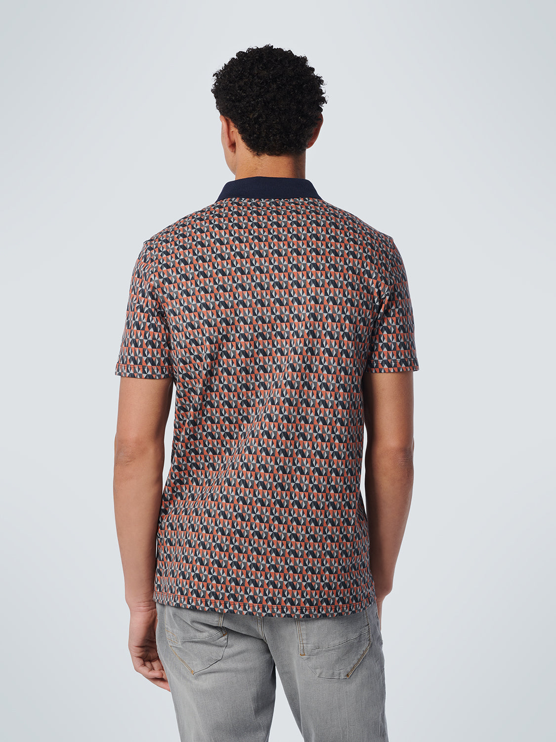 NO EXCESS ALLOVER PRINT STRETCH PIQUE POLO 19370319