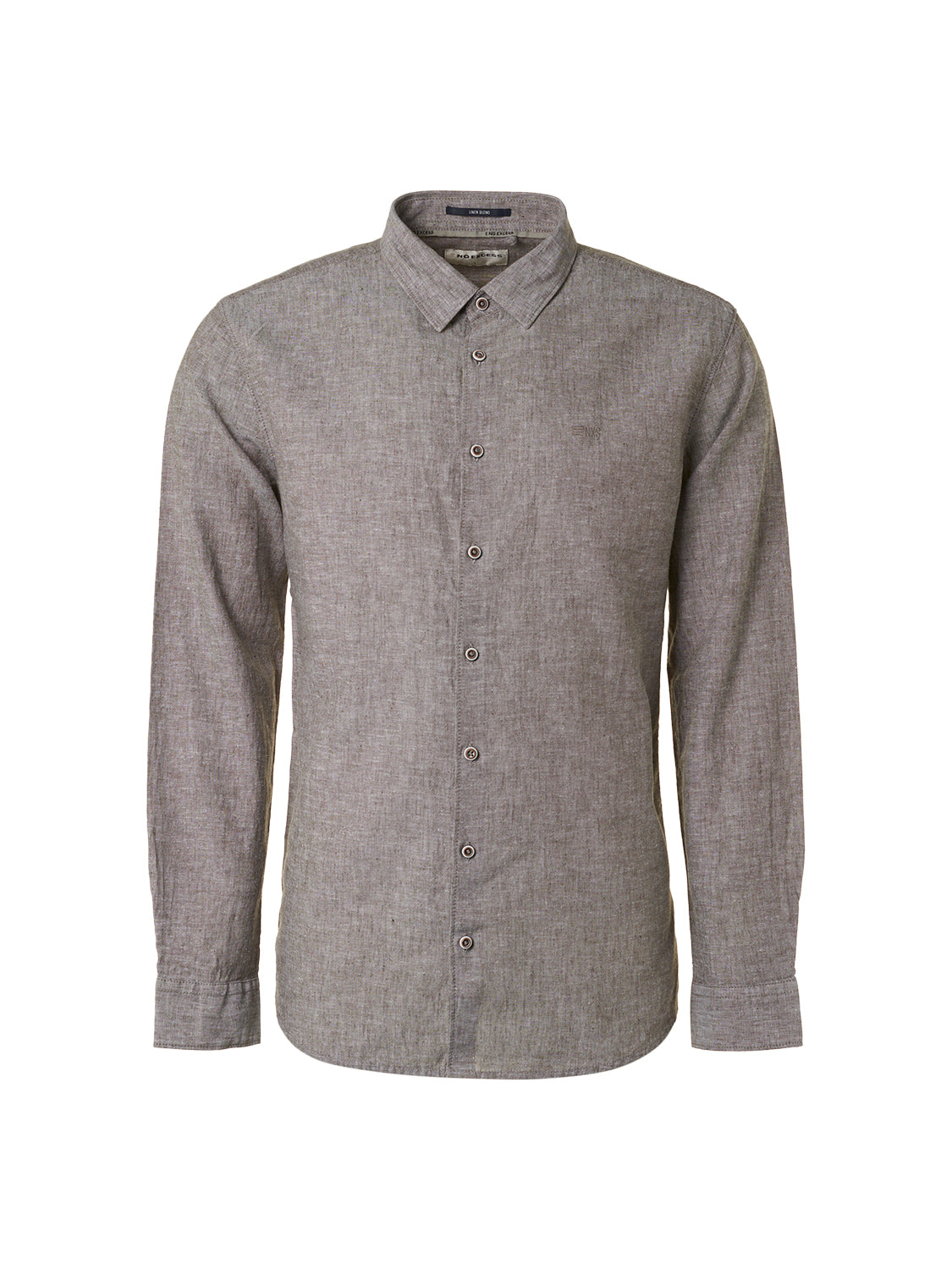 NO EXCESS LINEN BLEND L/S SHIRT 19470215