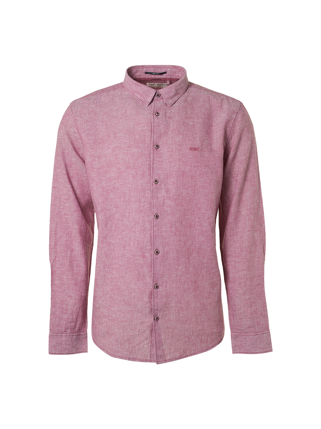 NO EXCESS LINEN BLEND L/S SHIRT 19470215