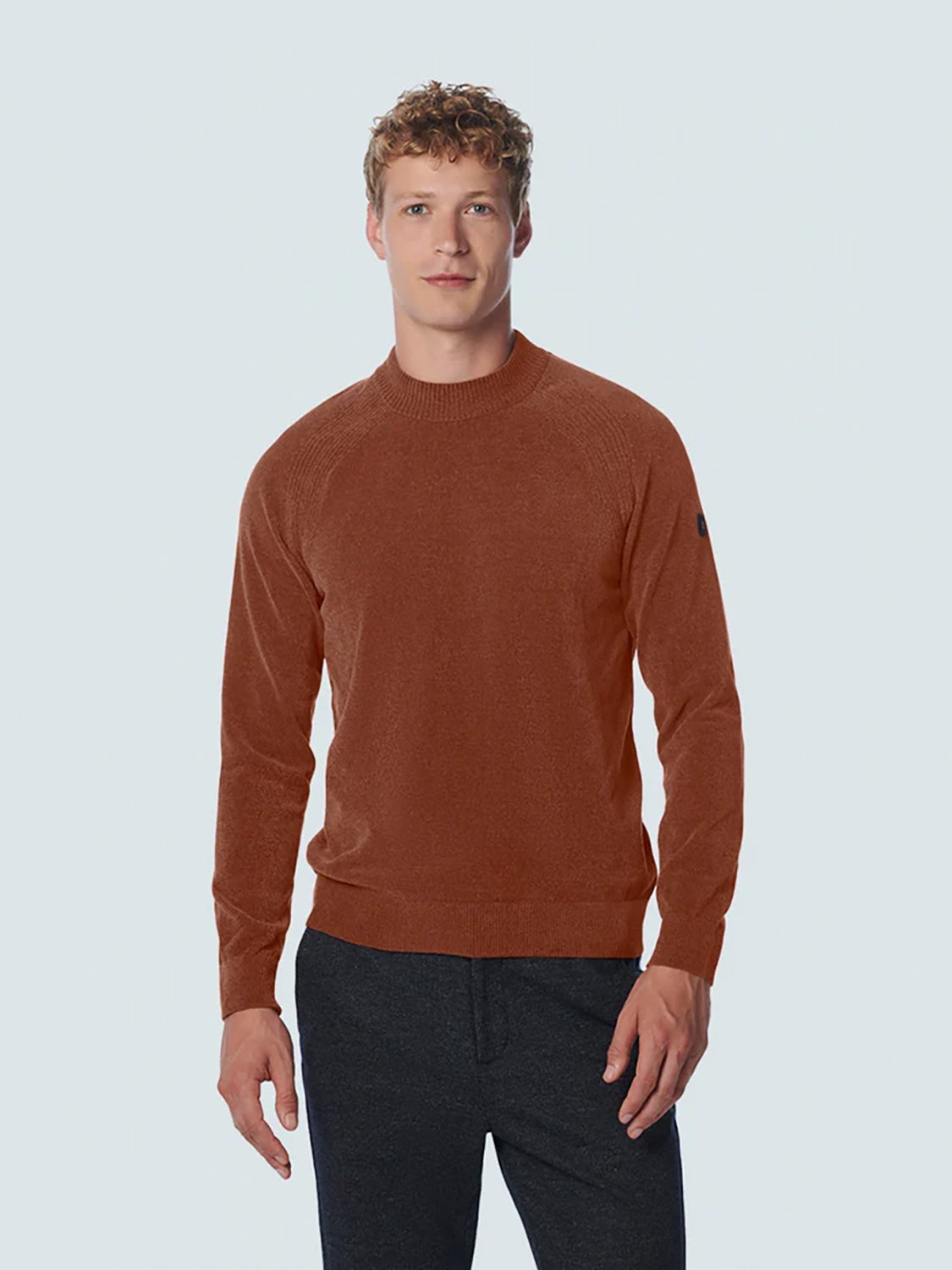 NO EXCESS CREWNECK STRETCH CHENILLE PULLOVER 21210950