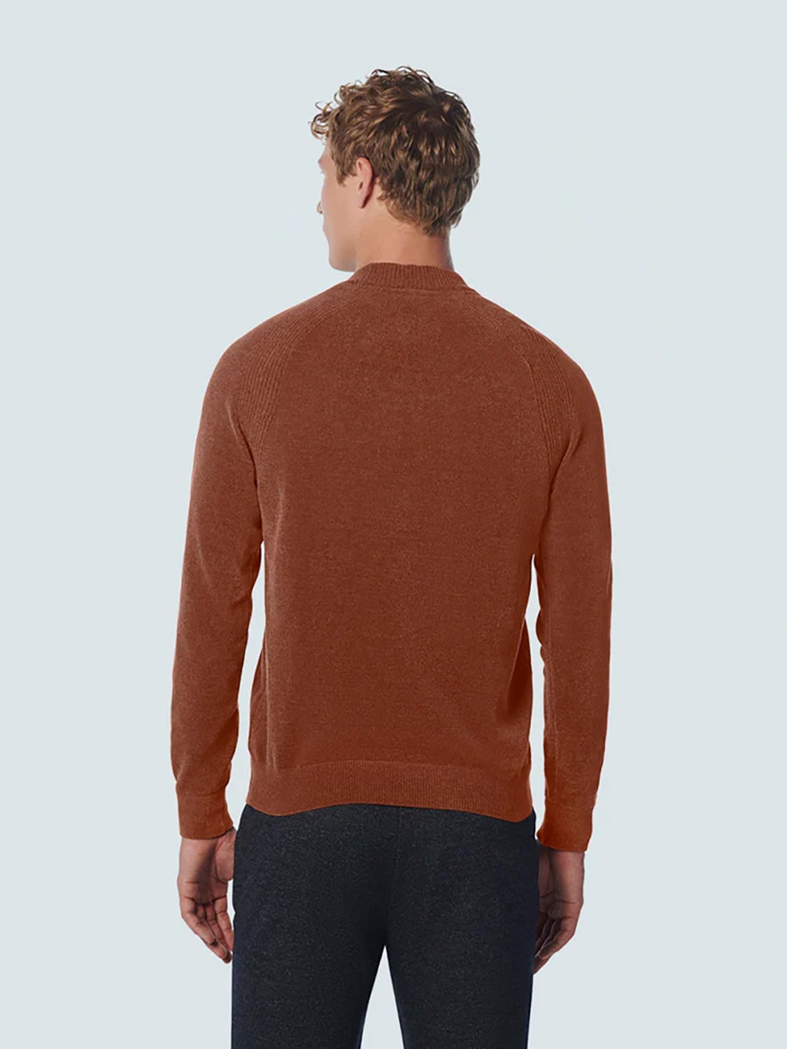 NO EXCESS CREWNECK STRETCH CHENILLE PULLOVER 21210950