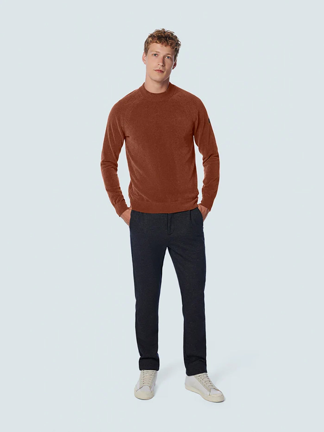 NO EXCESS CREWNECK STRETCH CHENILLE PULLOVER 21210950