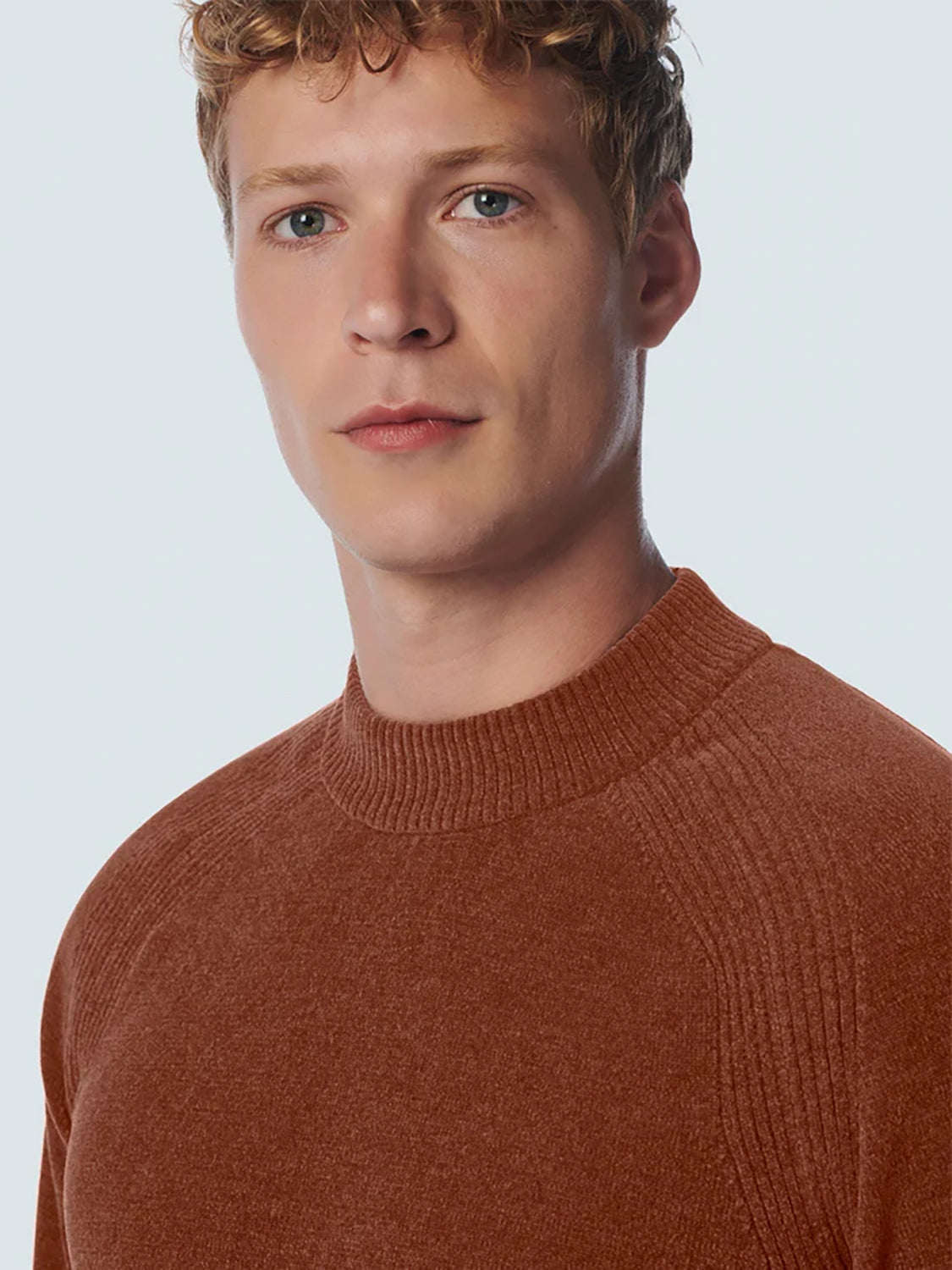 NO EXCESS CREWNECK STRETCH CHENILLE PULLOVER 21210950