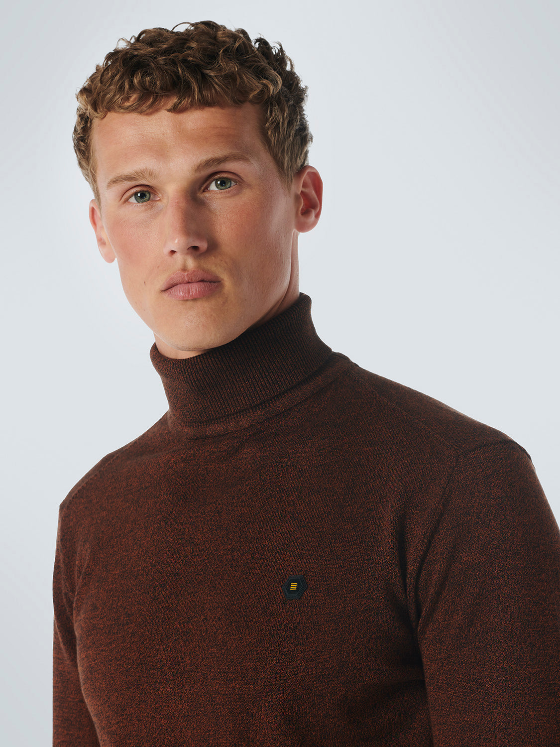 NO EXCESS PULLOVER 2 COLOURED MELANGE ROLLNECK 21210982