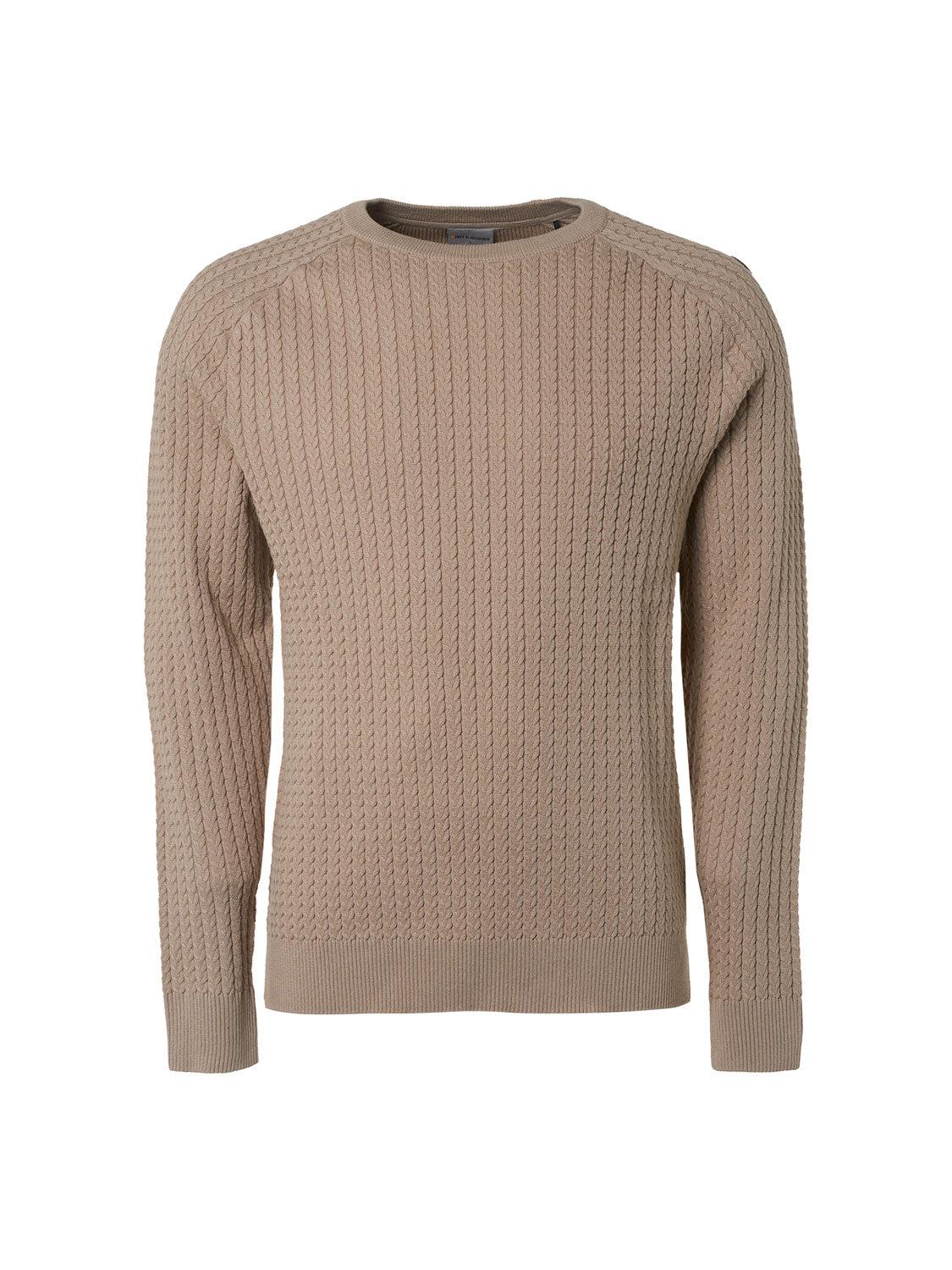 NO EXCESS PULLOVER CREWNECK SOLID JACQUARD RIB KNIT 21230923