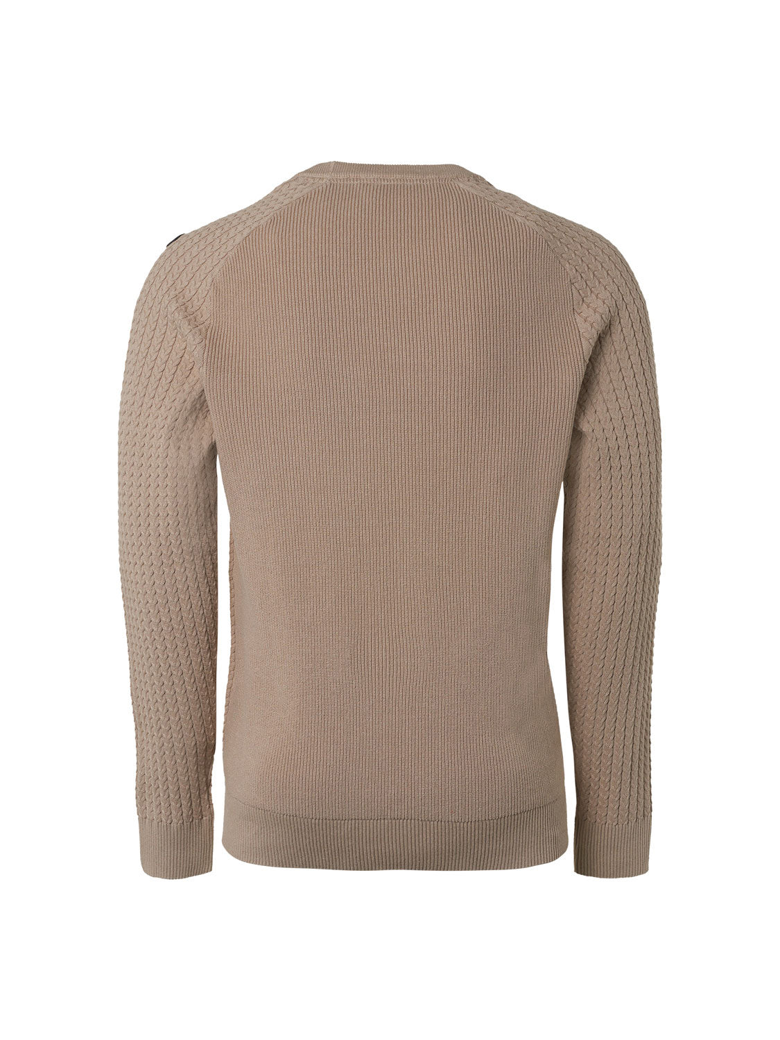 NO EXCESS PULLOVER CREWNECK SOLID JACQUARD RIB KNIT 21230923