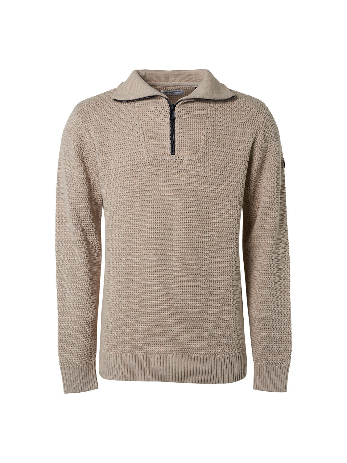 NO EXCESS PULLOVER HALF ZIPPER SOLID JACQUARD KNIT 21230932
