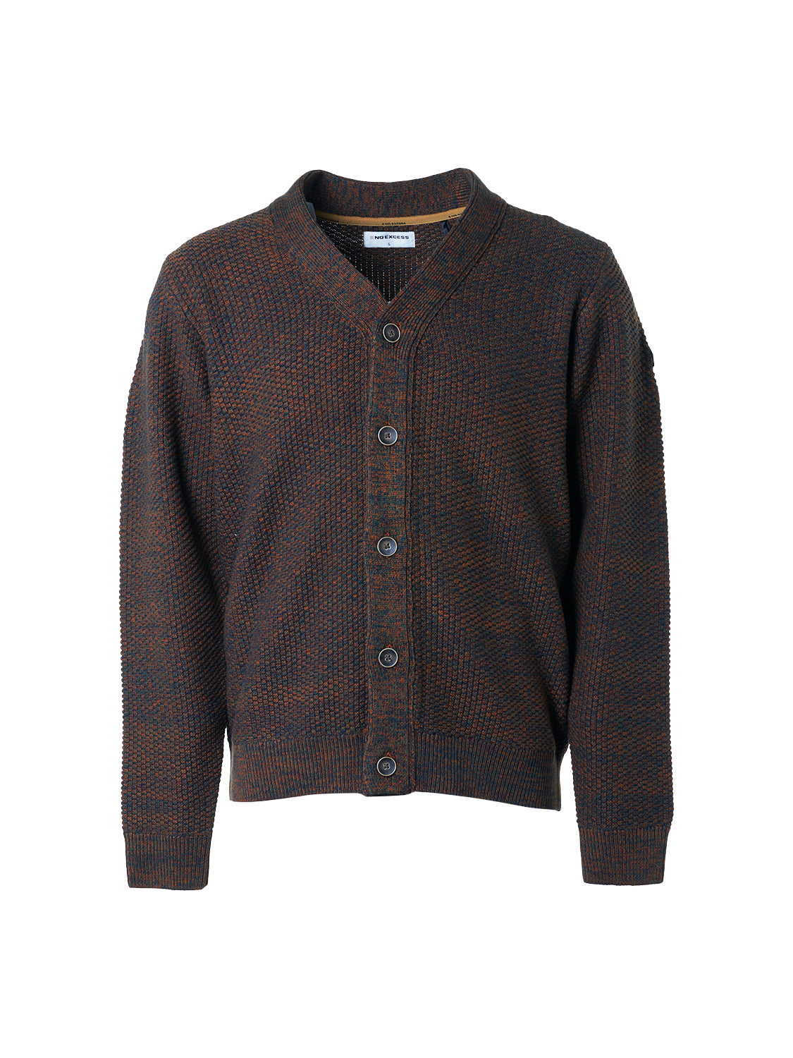 NO EXCESS V-NECK BUTTON JACQUARD KNIT CARDIGAN 21230958