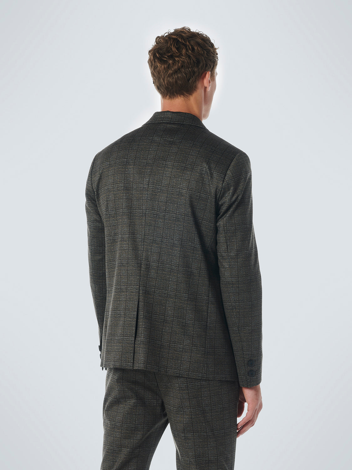 NO EXCESS JERSEY STRETCH CHECK BLAZER 21910805