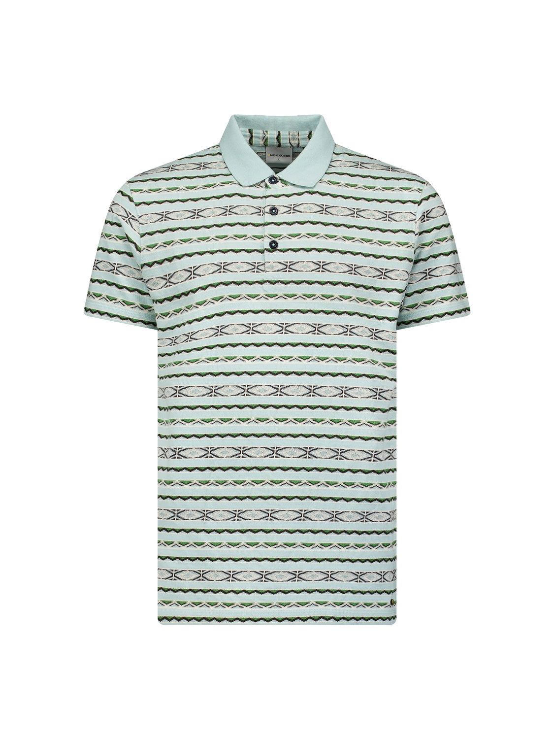 NO EXCESS KNITTED STRIPE POLO 23380351