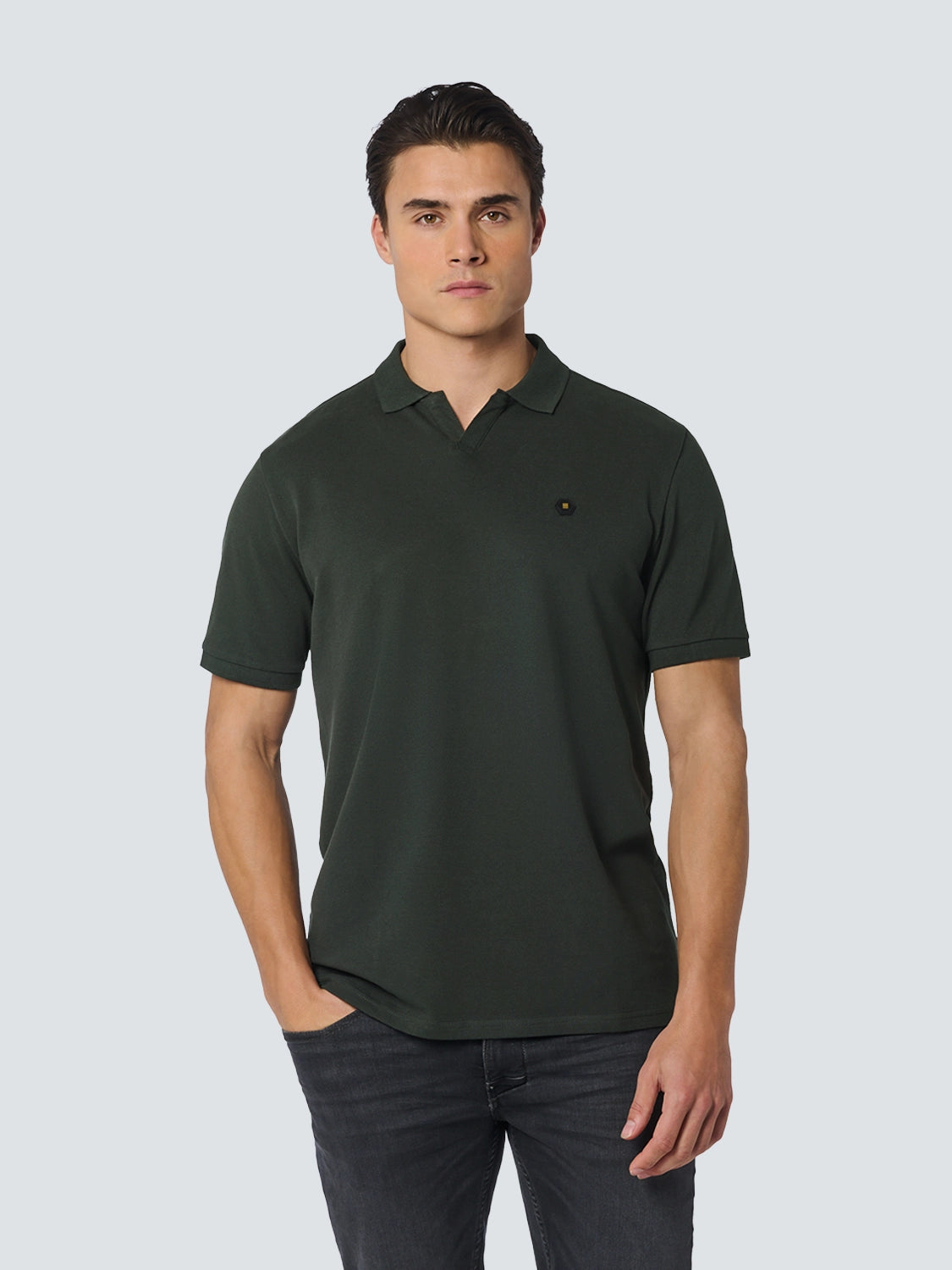 NO EXCESS JOHNNY COLLAR SOLID POLO 23390361