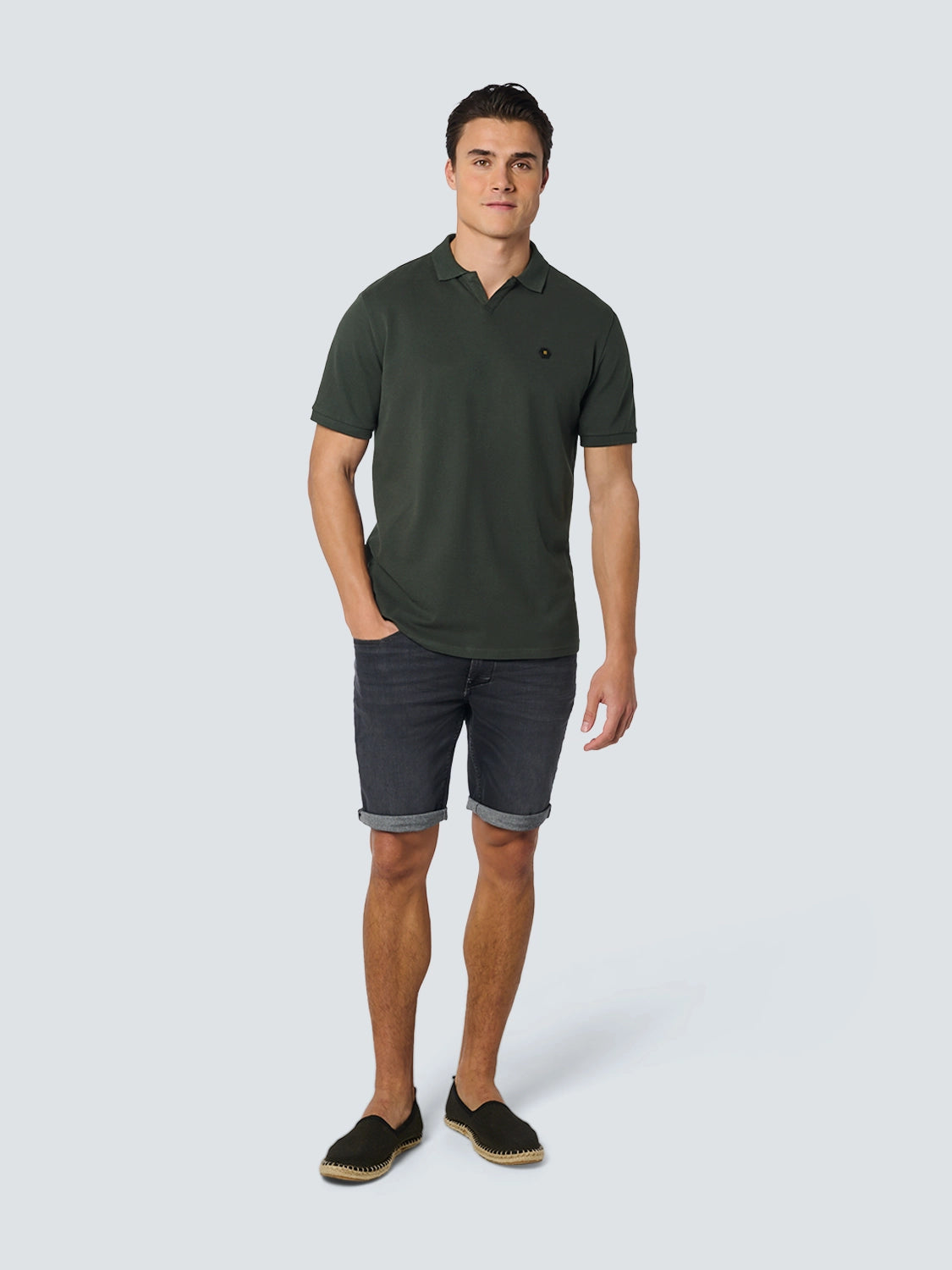 NO EXCESS JOHNNY COLLAR SOLID POLO 23390361