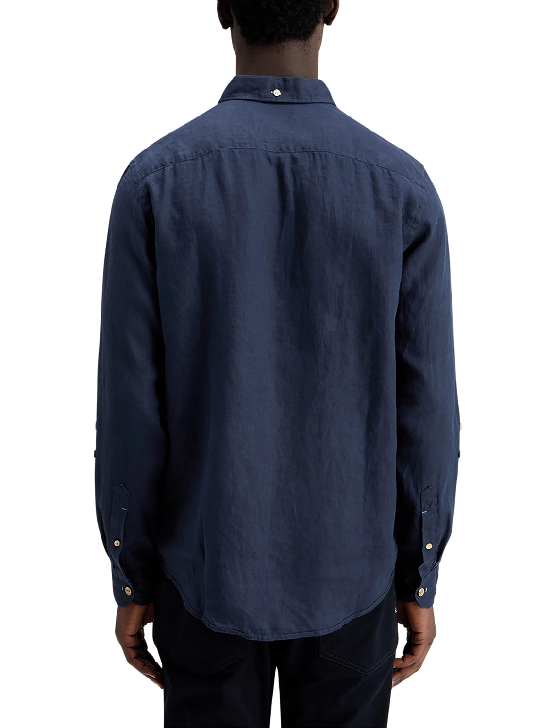 SCOTCH & SODA LINEN L/S ROLL-UP SHIRT 177150