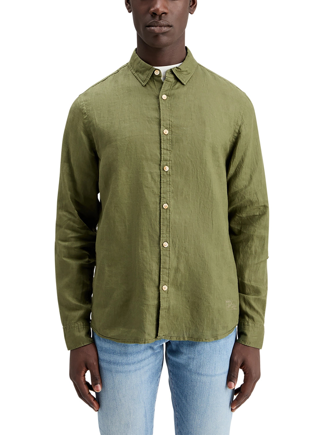 SCOTCH & SODA LINEN L/S ROLL-UP SHIRT 177150