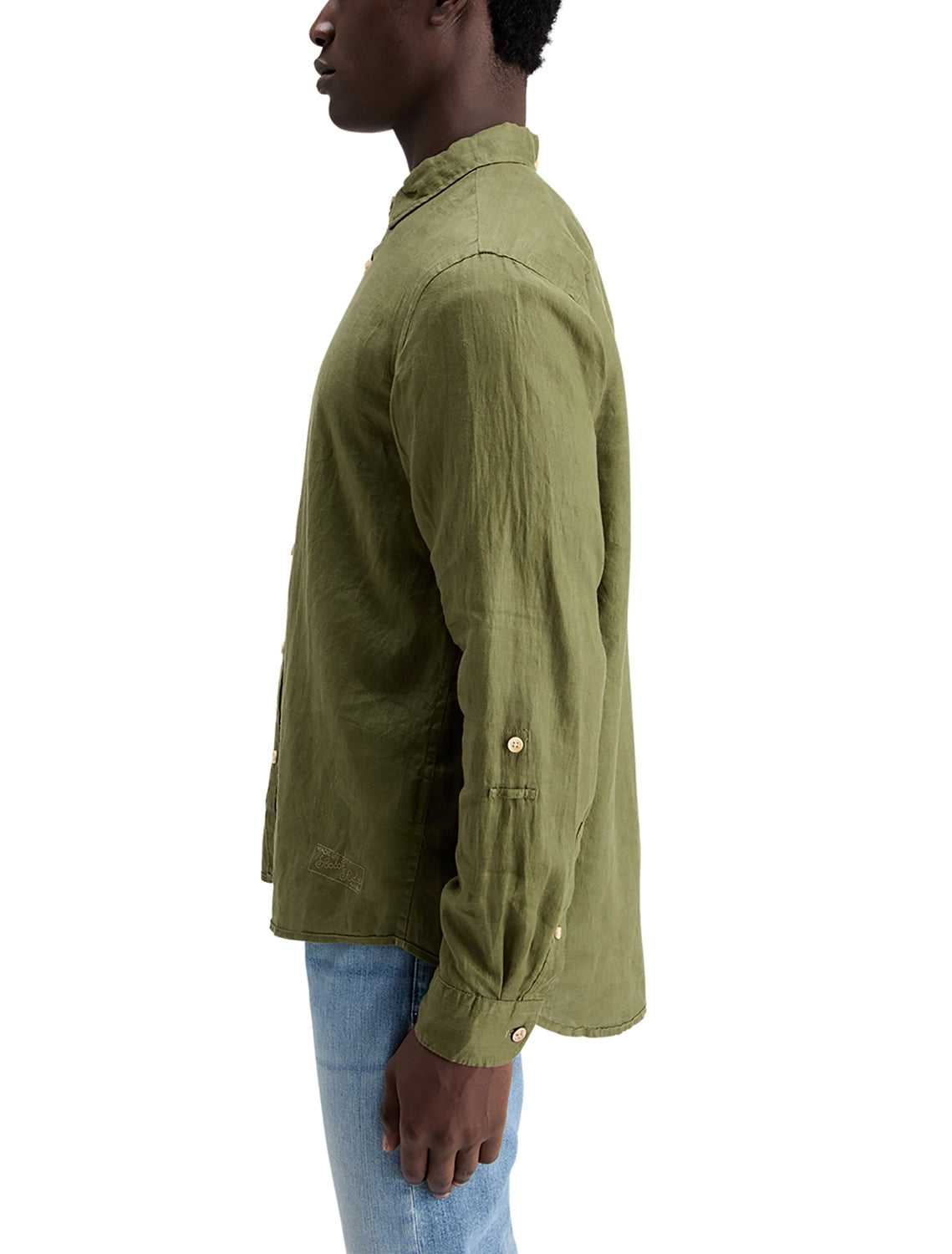 SCOTCH & SODA LINEN L/S ROLL-UP SHIRT 177150