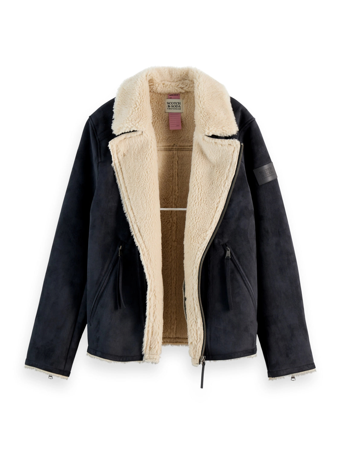 SCOTCH & SODA FAUX SHEERLING JACKET 178616
