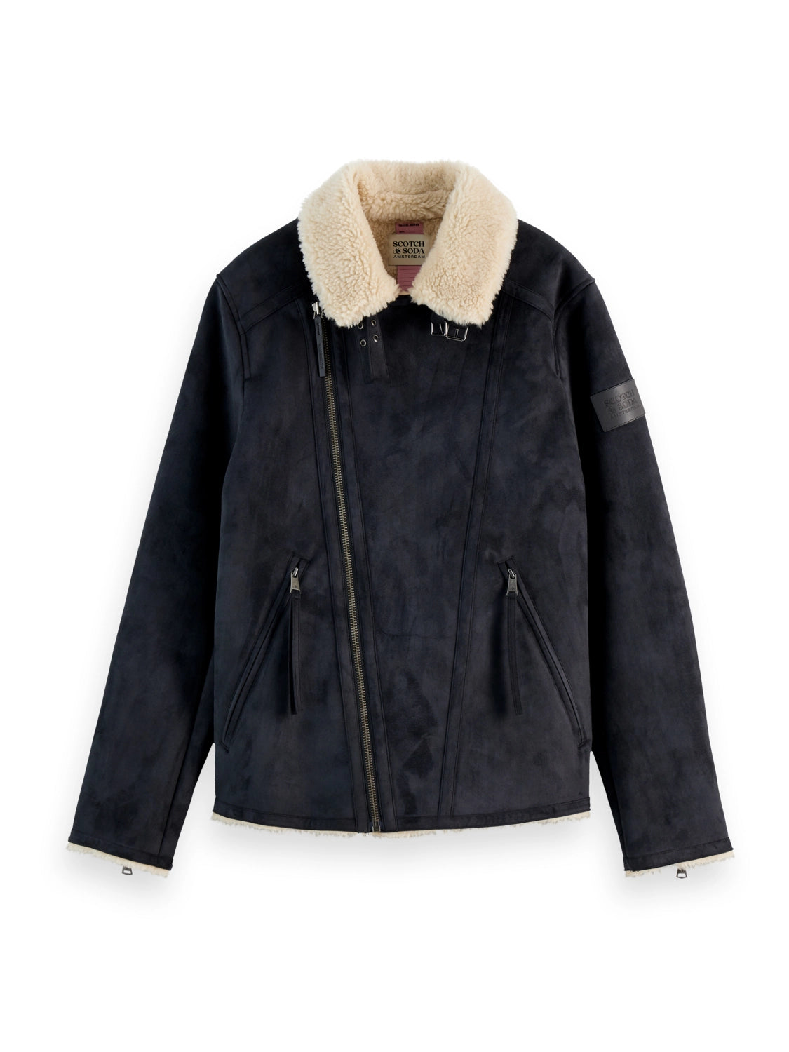 SCOTCH & SODA FAUX SHEERLING JACKET 178616