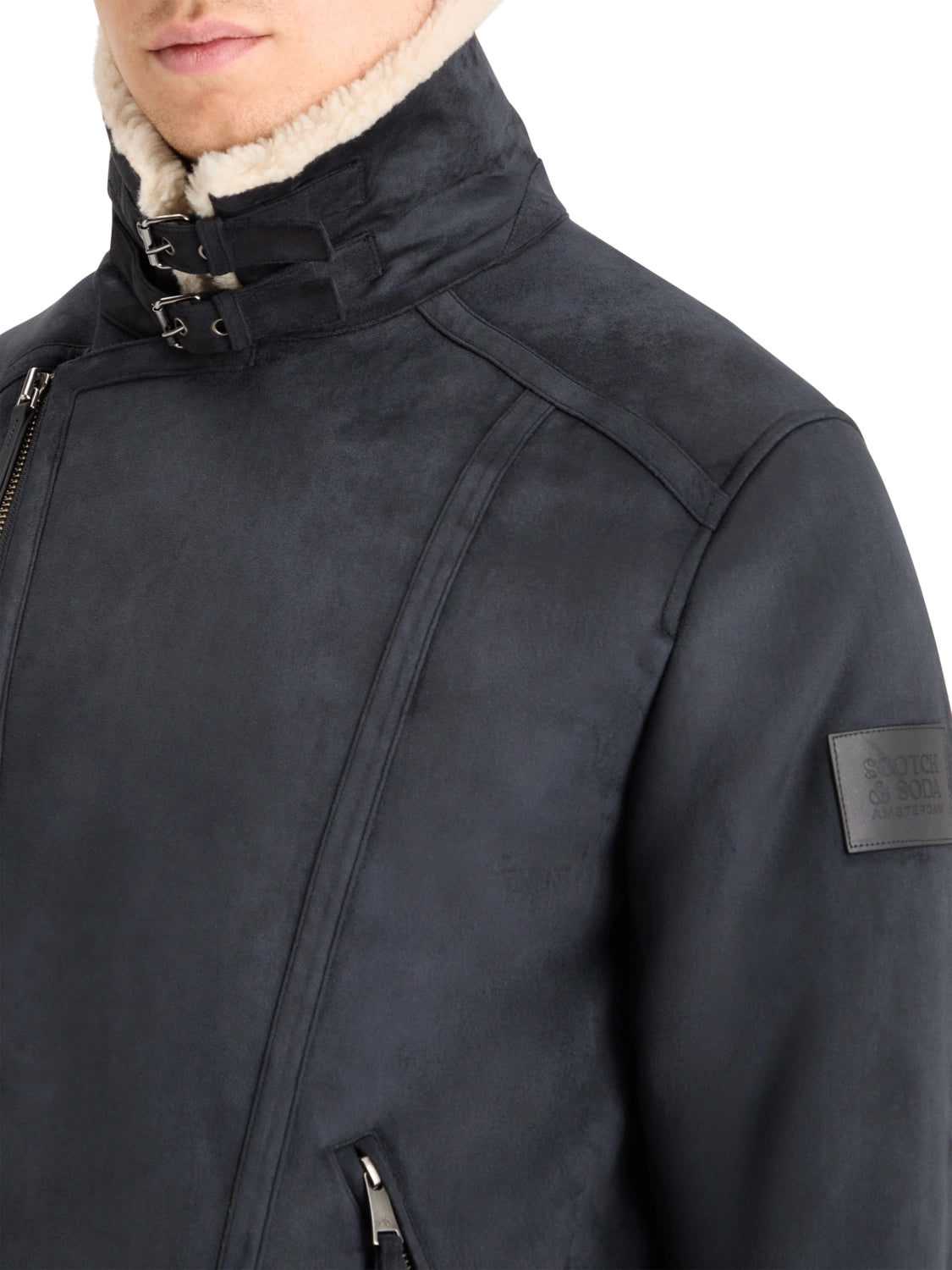 SCOTCH & SODA FAUX SHEERLING JACKET 178616