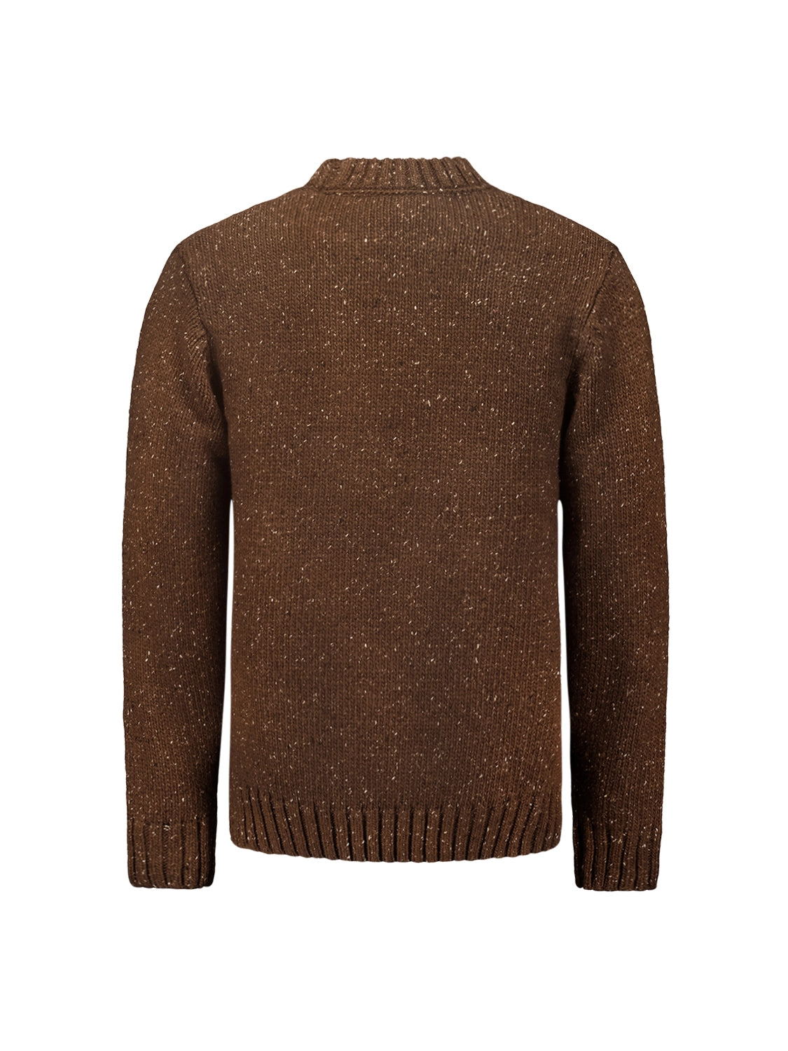 NO EXCESS JACQUARD PATTERN WITH SILK CREWNECK PULLOVER 25210908