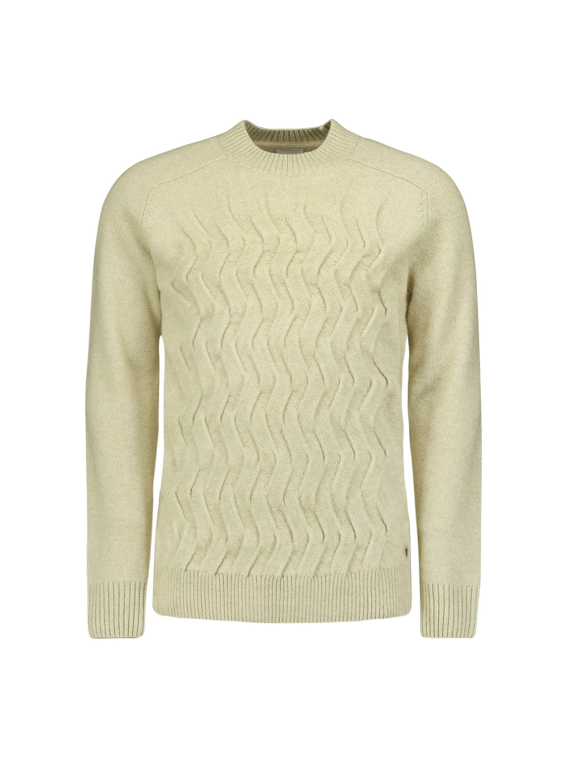 NO EXCESS WOOL BLEND 2 COLOURED JACQUARD CREWNECK PULLOVER 25210914