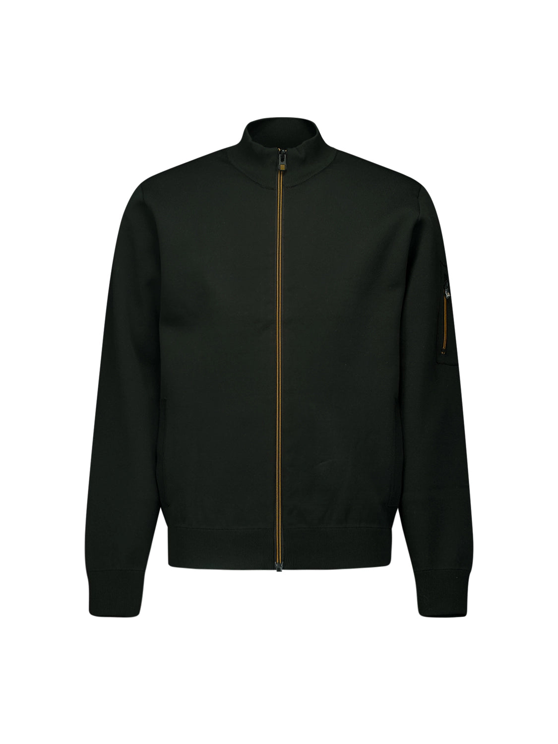 NO EXCESS 2 COLOUR DOUBLE KNIT ZIP THRU CARDIGAN 25210920