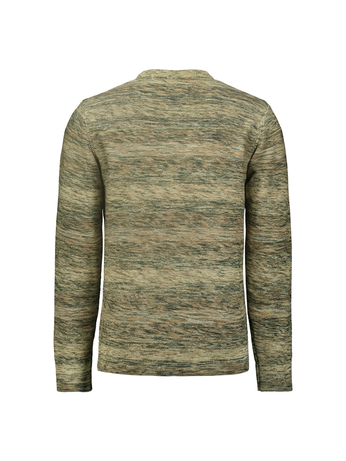 NO EXCESS DEGRADE COLOUR CABLE JACQUARD CREWNECK PULLOVER 25230935