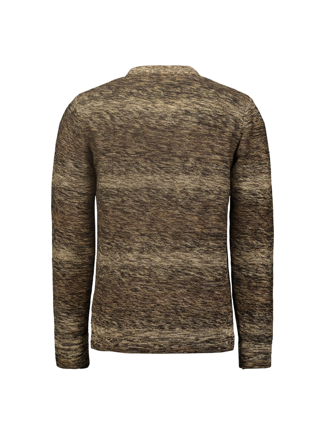 NO EXCESS DEGRADE COLOUR CABLE JACQUARD CREWNECK PULLOVER 25230935