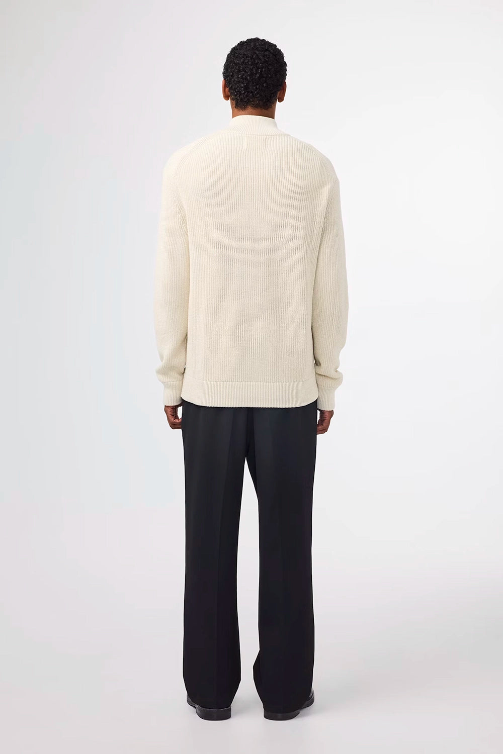 NN07 JACOBO COTTON HALF ZIP CARDIGAN STITCH KNIT 6470