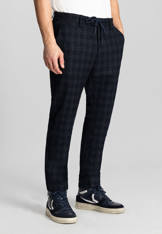 DSTREZZED LANCASTER TRAVEL CHECK STRETCH TAPERED CHINO 501780