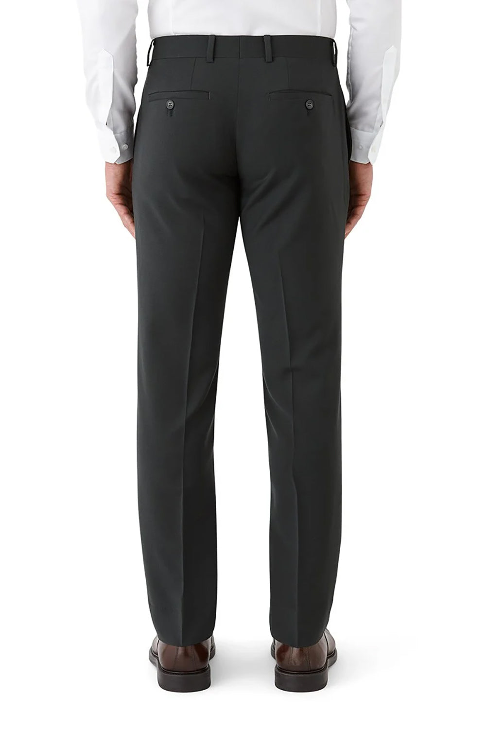 GIBSON CAPER WOOL STRETCH FLAT FRONT SUIT TROUSER FGR605