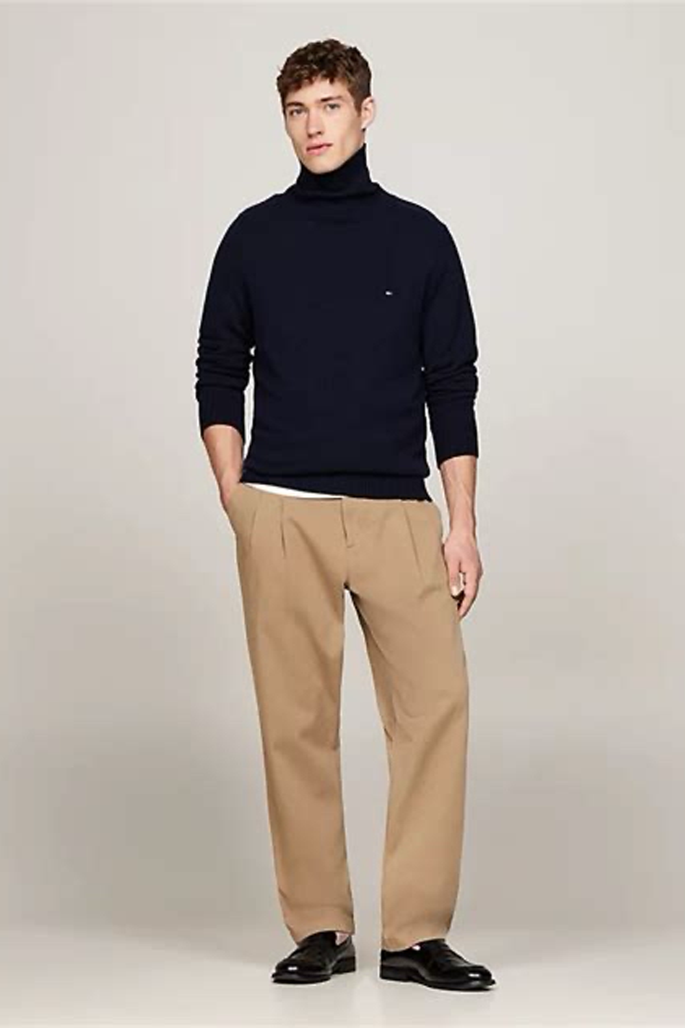 TOMMY HILFIGER LAMBSWOOL ROLL NECK MW0MW37332