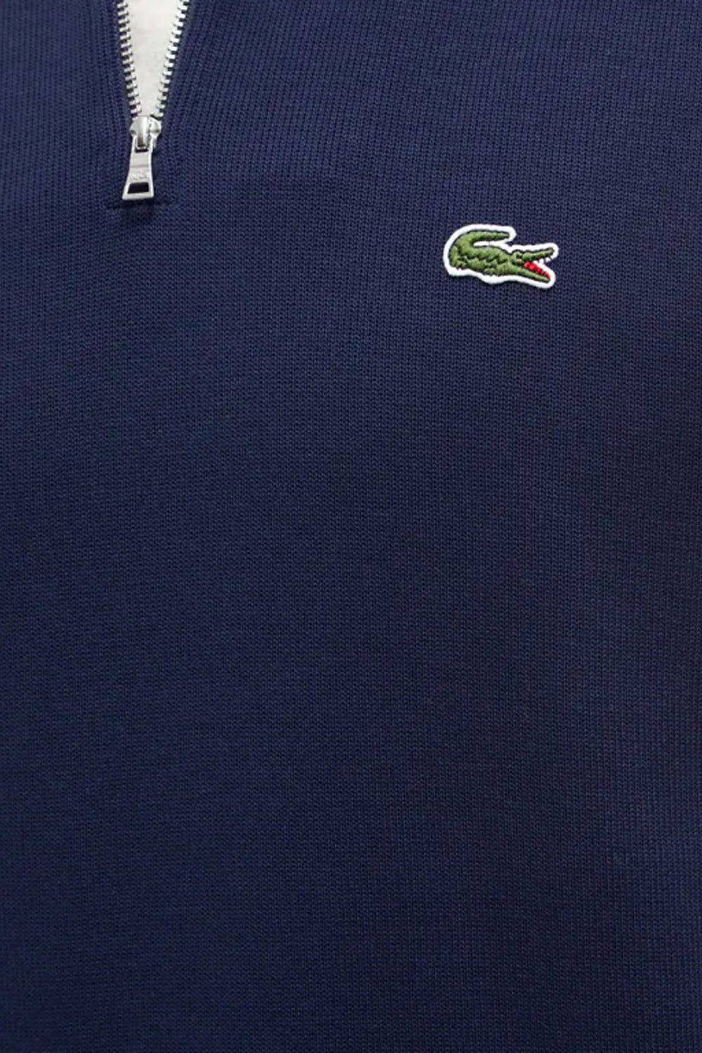 LACOSTE ESSENTIALS HALF ZIP RIBBED KNIT AH0235