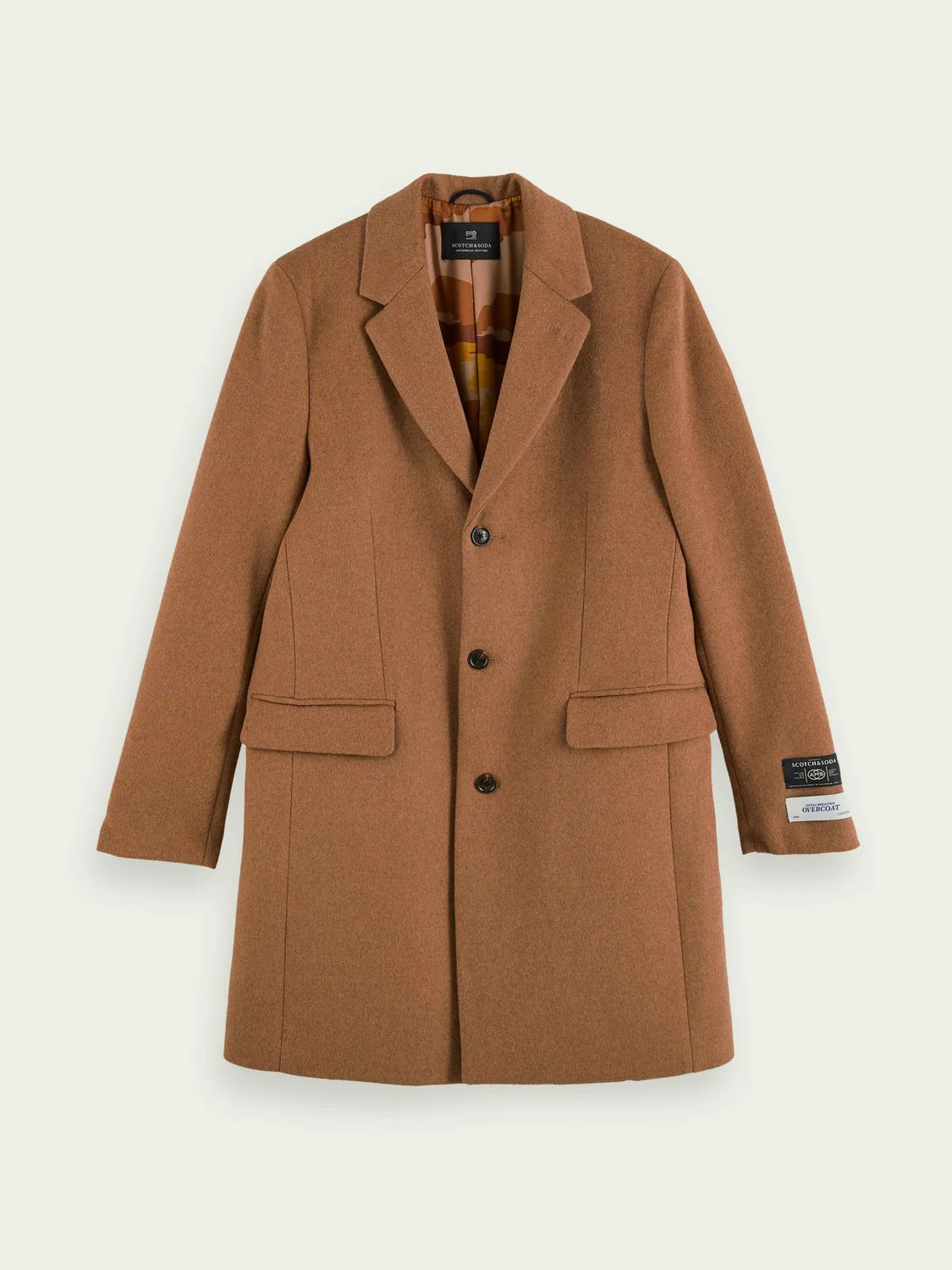 SAS S/B WOOL OVERCOAT