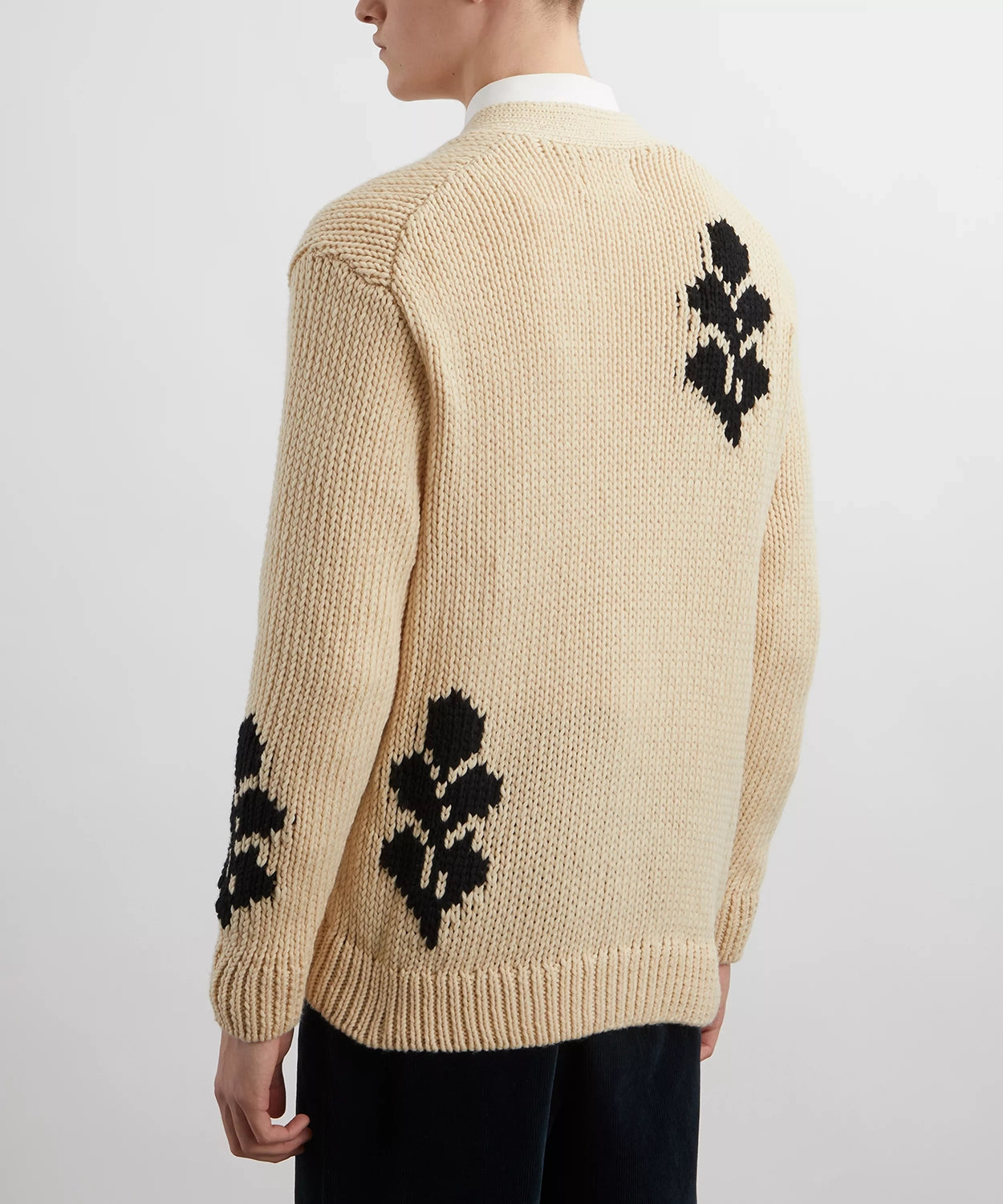 NN07 MIKA CHUNKY INTARSIA PATTERN CARDIGAN 6620