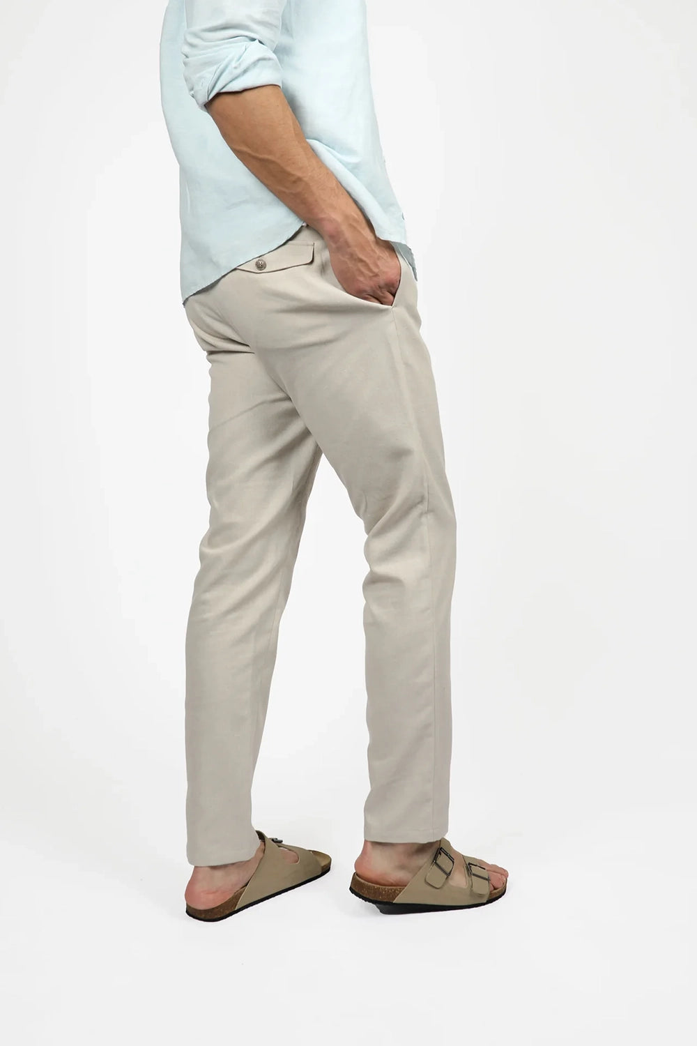 JAMES HARPER COTTON / LINEN BLEND TROUSER JHTR44
