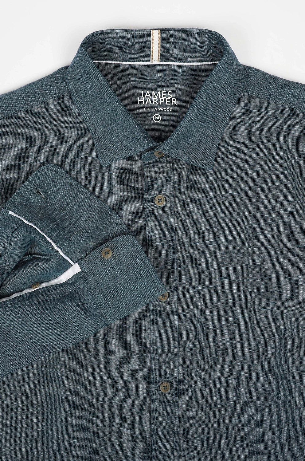 JAMES HARPER LINEN BLEND L/S SHIRT JHS603