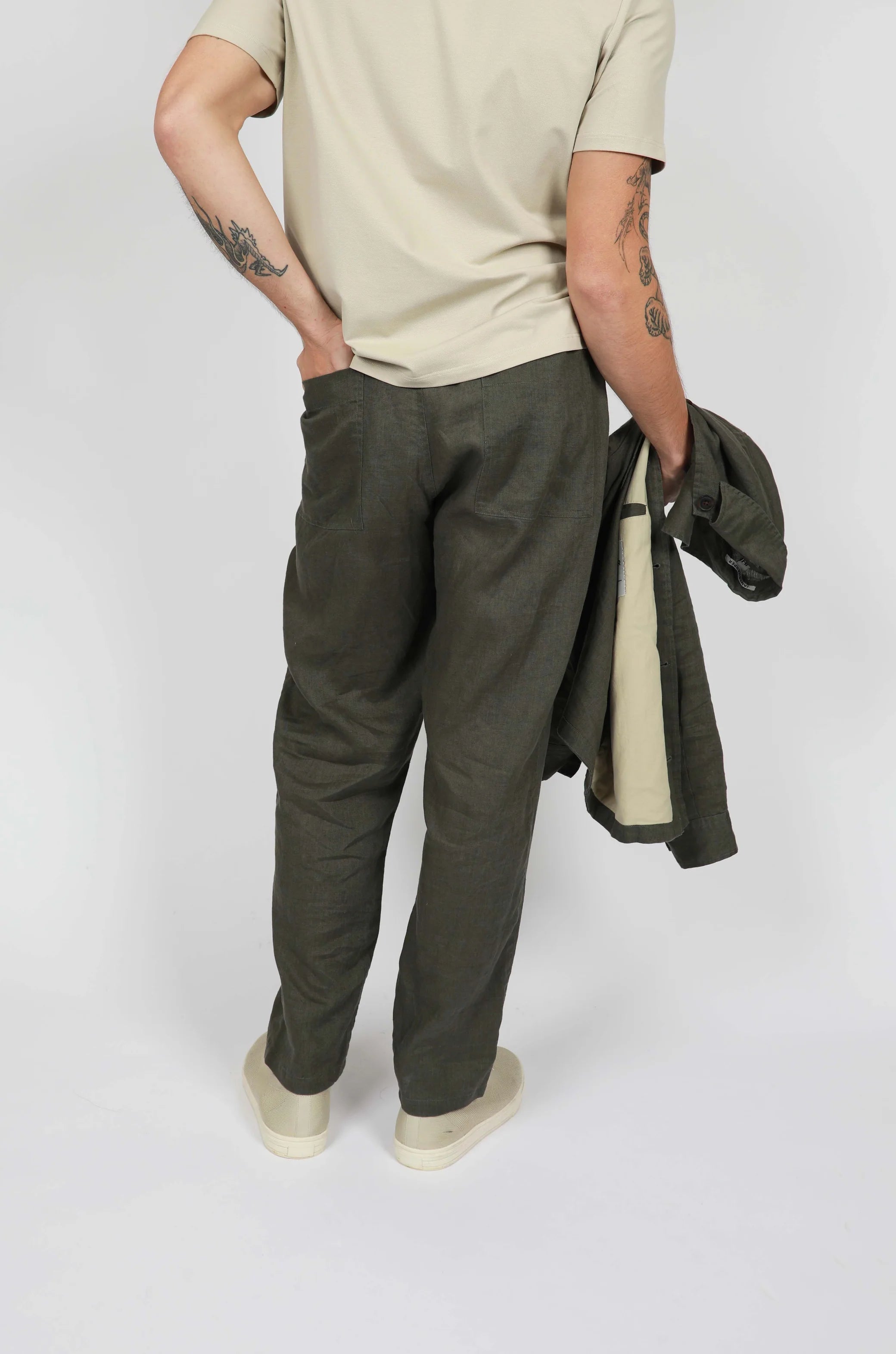 JAMES HARPER LINEN RELAXED WAIST PANT JHTR55