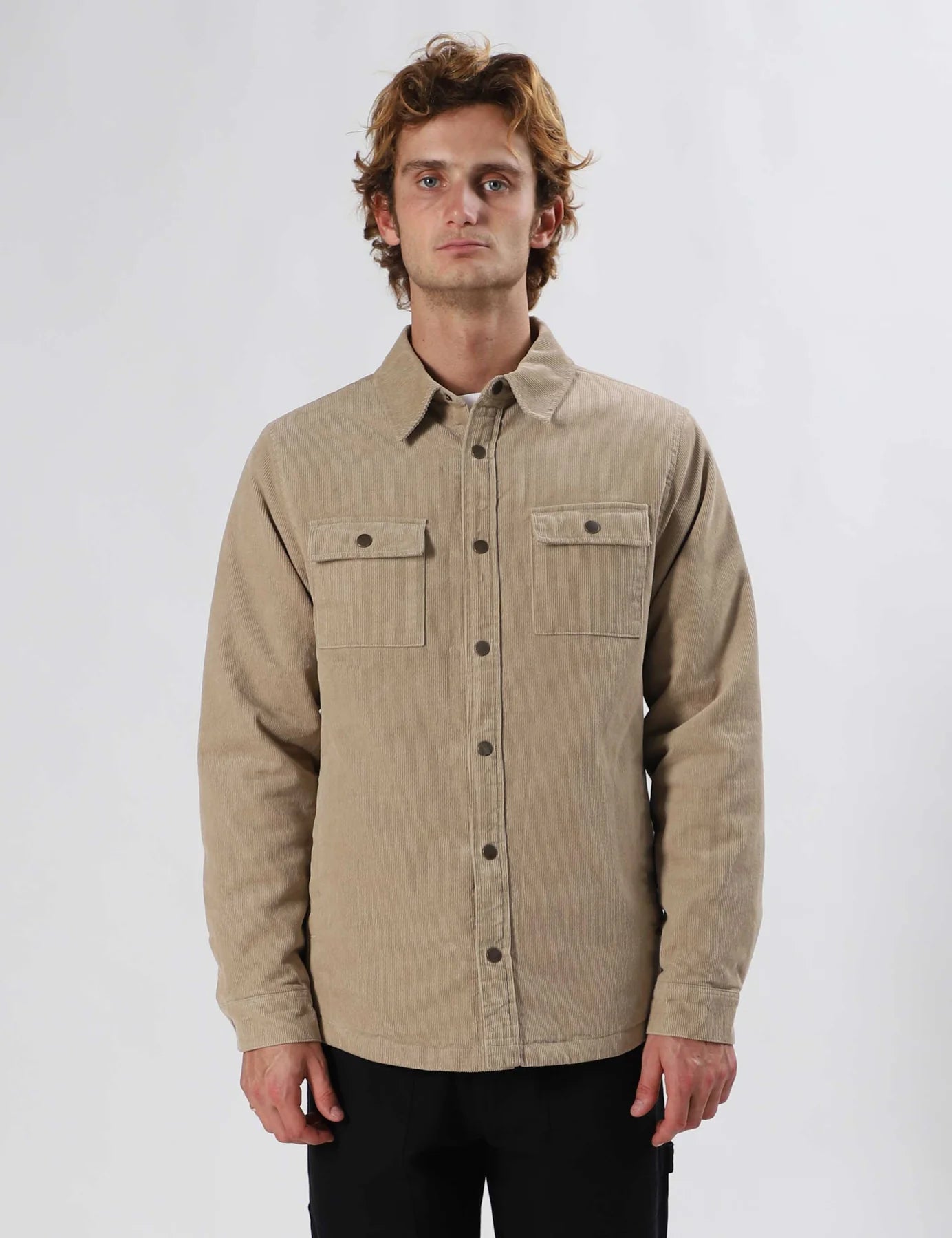 MR SIMPLE QUILTED CORD JACKET M093521