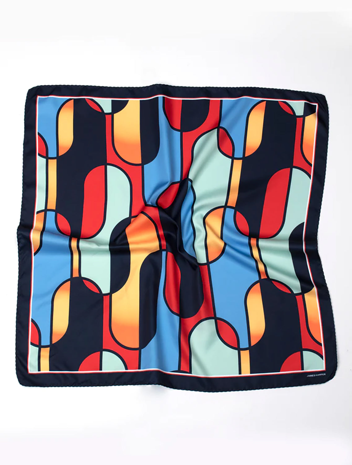 JAMES HARPER OVAL GEO PRINT BANDANA JHBANDANA02
