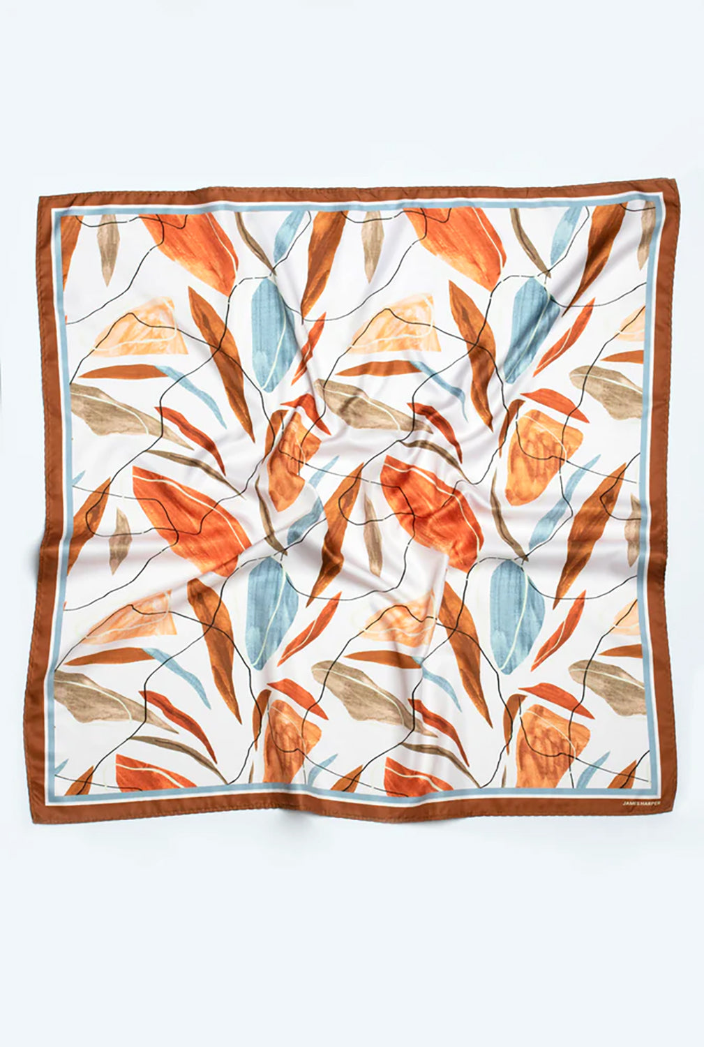 JAMES HARPER FLOATING LEAVES PRINT BANDANA JHBANDANA06