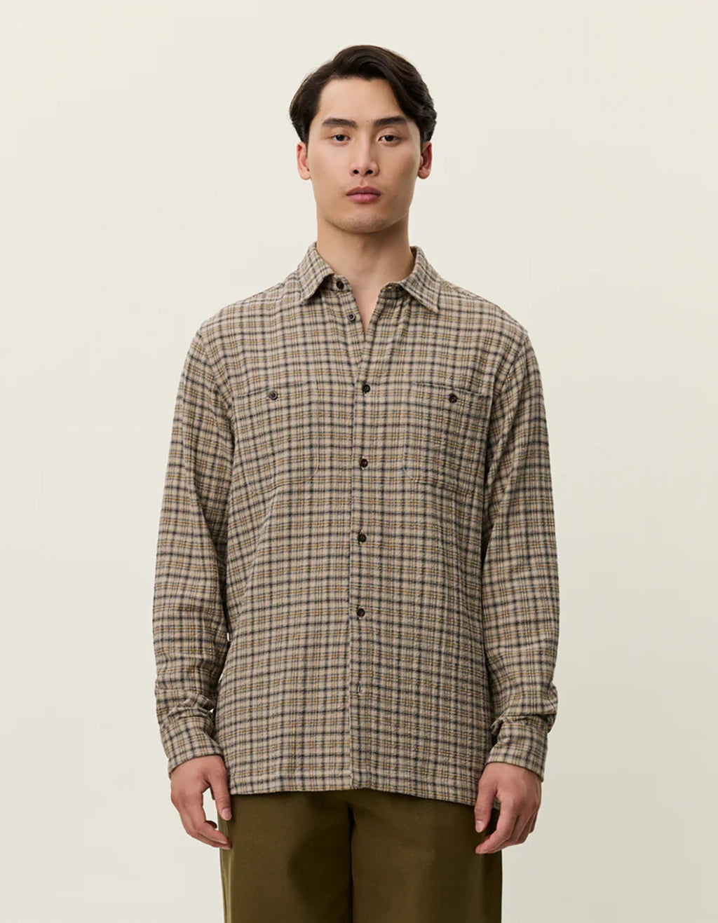 LES DEUX JOHN CHECK L/S SHIRT 1001711