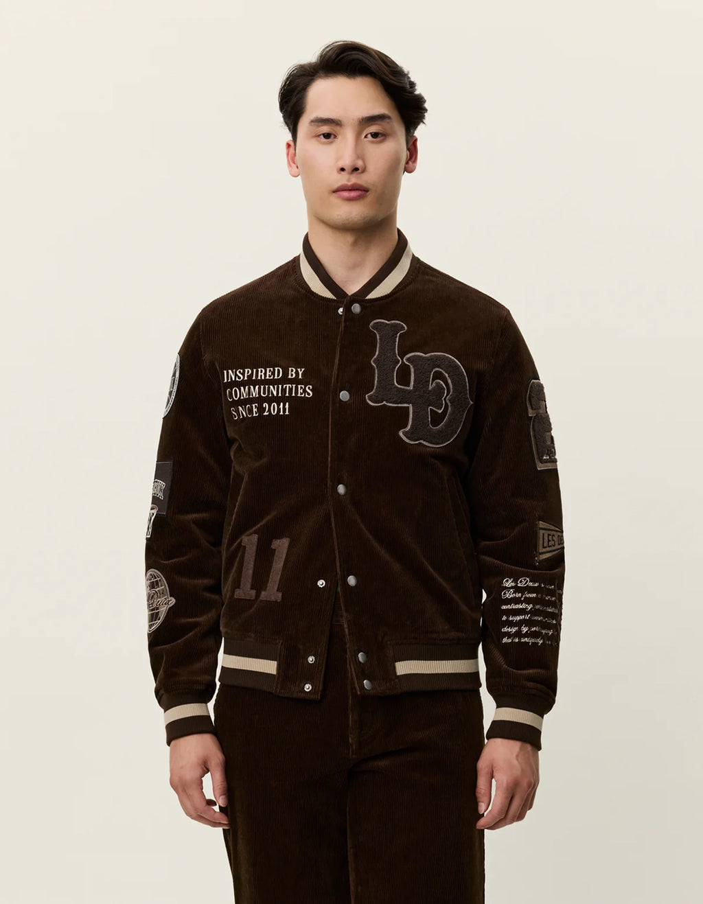 LES DEUX CORDUROY VARSITY JACKET 1001022